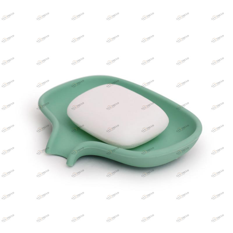 Мыльница мятная с носиком для слива BOSIGN  00-3869406 Голубой 