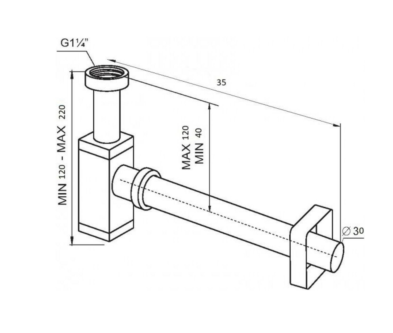 Сифоны для раковины SL-118 SANTILINE  - Вид №1