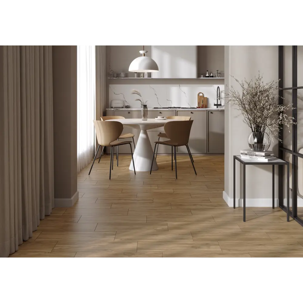 Глазурованный керамогранит KREAFORTA Forest 20x60 см цвет бежевый 1.2 м² STLM-2180278 - Вид №4