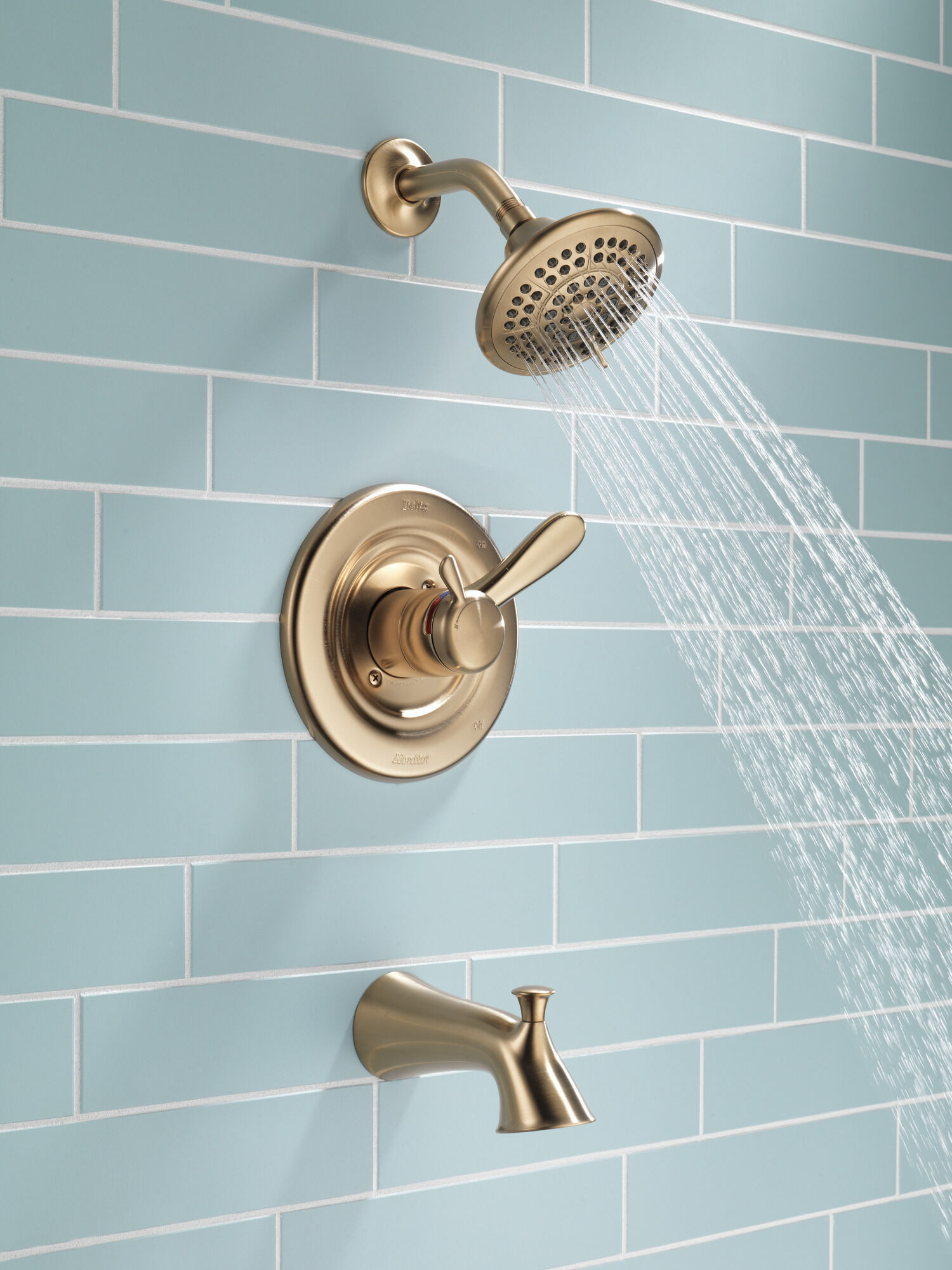 T17438-CZ Для ванны и душа Monitor® 17 Series Delta Faucet Lahara Шампанское бронза  - Вид №5