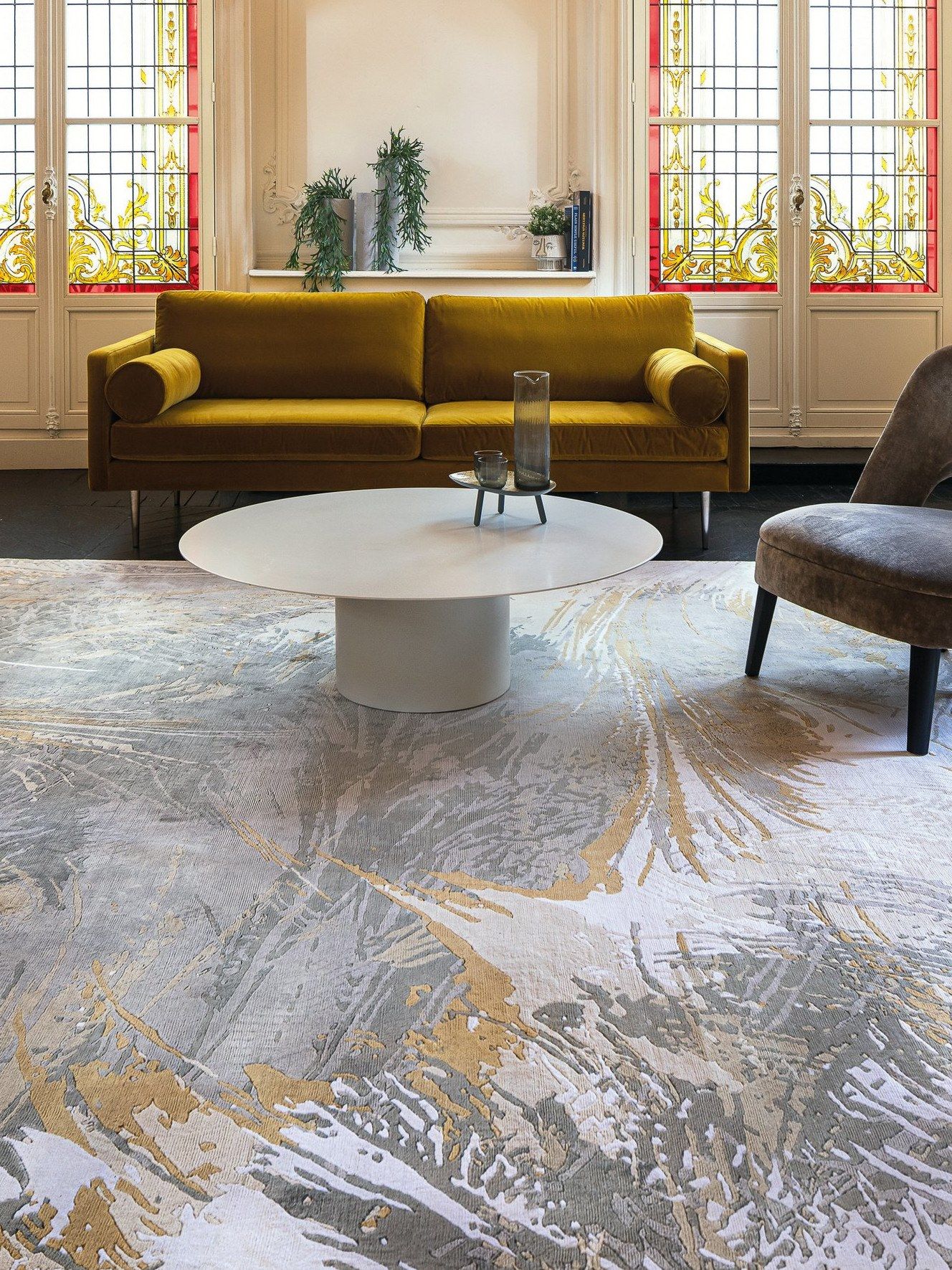 Шелковый прямоугольный ковер ручной работы Edition Bougainville Inspiration ARCH-00038169 - Вид №1