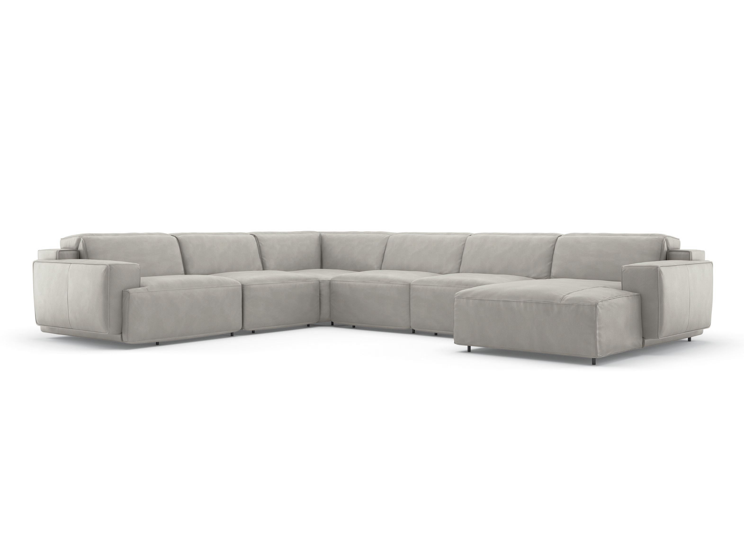 Кожаный угловой диван с откидной спинкой Natuzzi Italia IAGO ARCH-00153082 - Вид №19