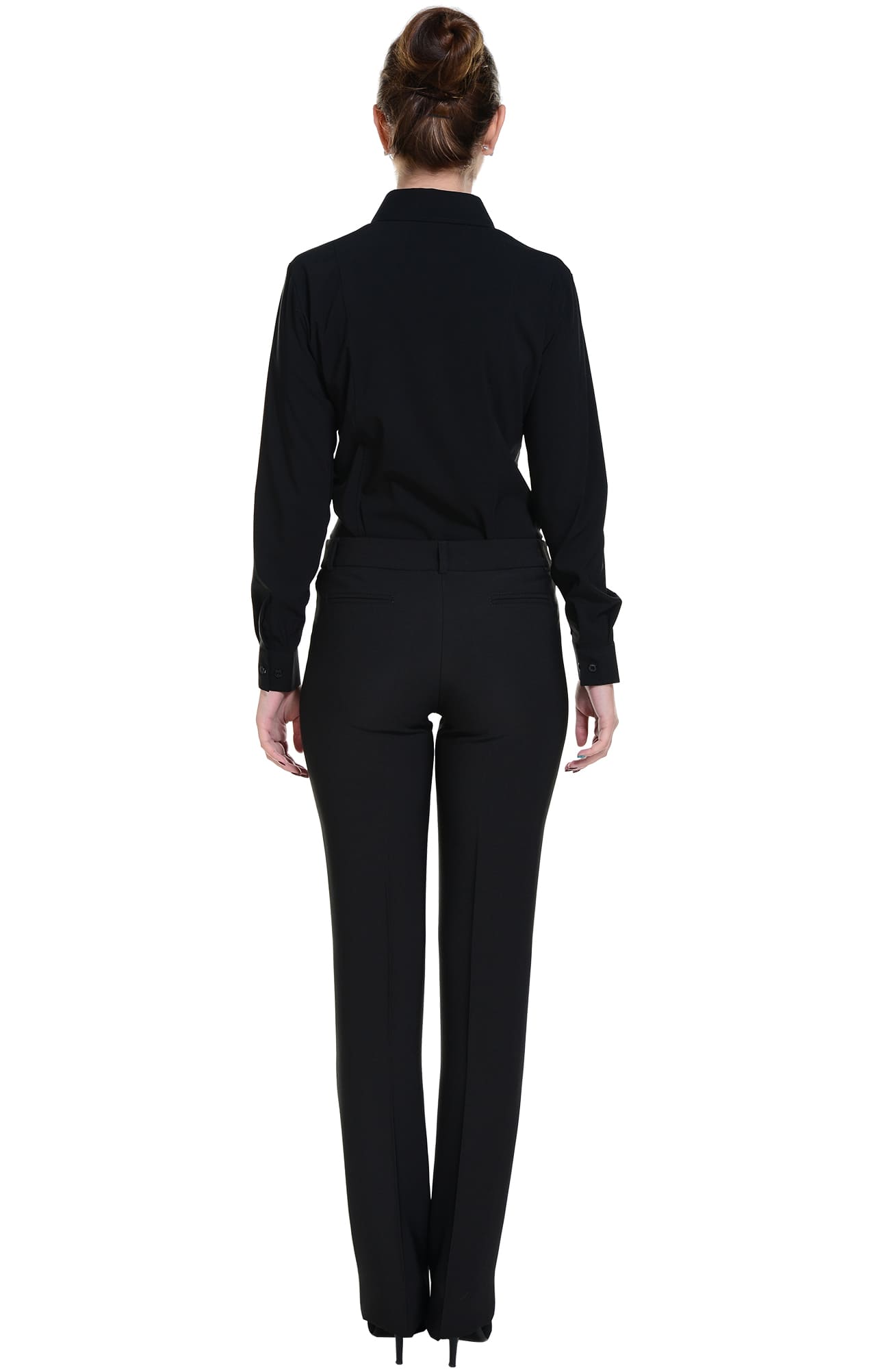 62494 Рубашка женская  black El-Risto  Корпоративная одежда  размер 46 (L)  - Вид №4