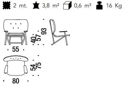 Moroso Стеганое кресло с подлокотниками Klara sun-id-1449690 - Вид №1