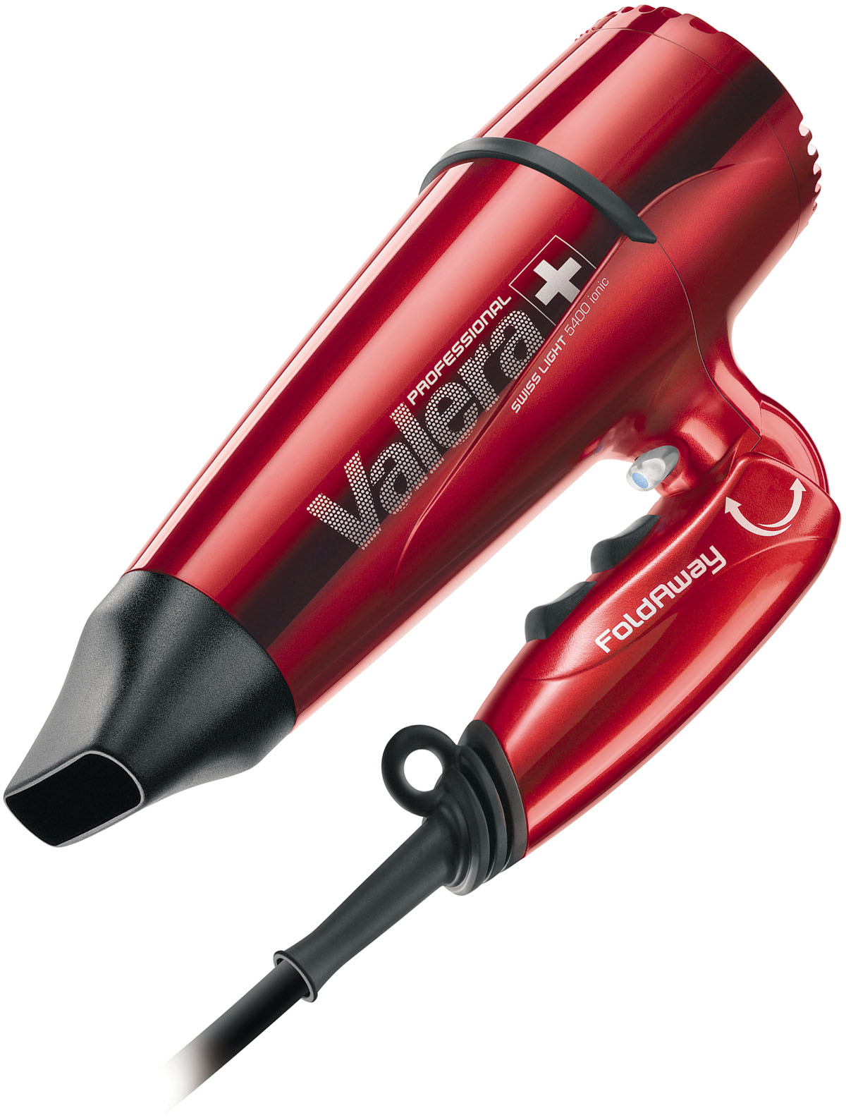 Valera Swiss Light 5400 Fold Away Ionic red Мод.SL 5400T красный - 2000 Вт - Сверхлегкий профессиональный фен со складной ручкой и ионным генератором. 55605014 