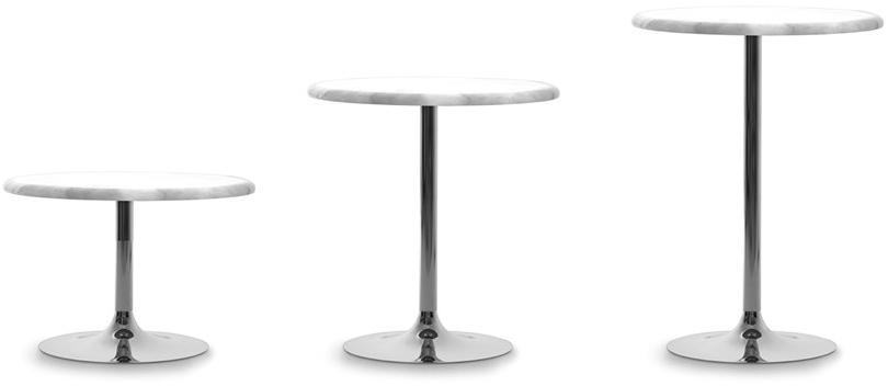 edra Стол с алебастровой столешницей и металлическим основанием  Flm010/020/030  - Вид №1