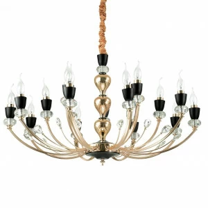 Подвесная люстра Ideal Lux Vanity SP15 IDEAL LUX ДИЗАЙНЕРСКИЕ, VANITY 312812 Золотой
