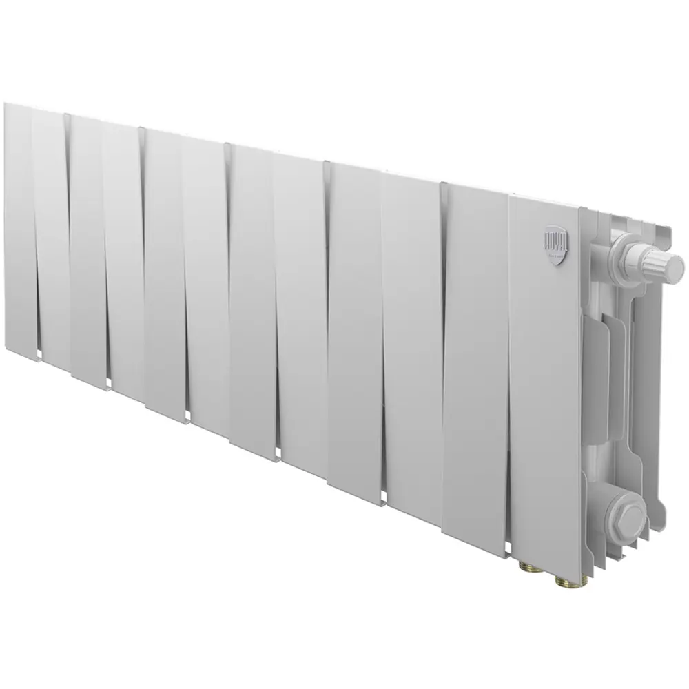 Радиатор секционный Royal Thermo Pianoforte VDR 200/100 12 секций нижнее правое подключение биметалл белый 86733732 STLM-2021895  - Вид №1