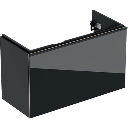 500.615.JK.2 Шкафчик для раковины Geberit Acanto, с одним выдвижным ящиком и одним внутренним выдвижным ящиком, с укороченным вылетом, с сифоном Geberit  - Вид №14