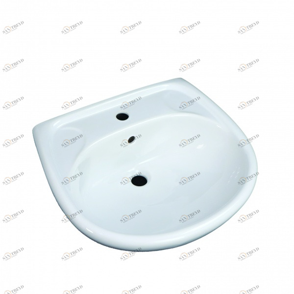 7151 Подвесная раковина настенная овальная Лобненский Стройфарфор  белая 