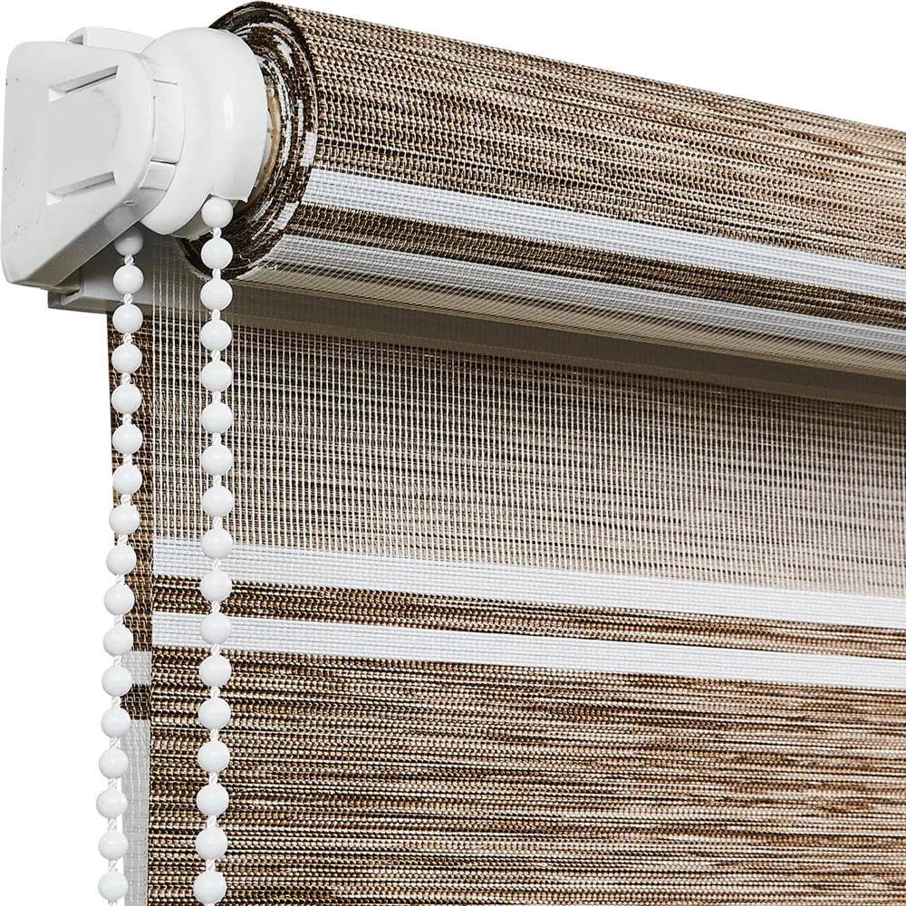 Штора рулонная день-ночь Дэли 120x175 см коричневая MIAMOZA STLM-2116462 - Вид №2