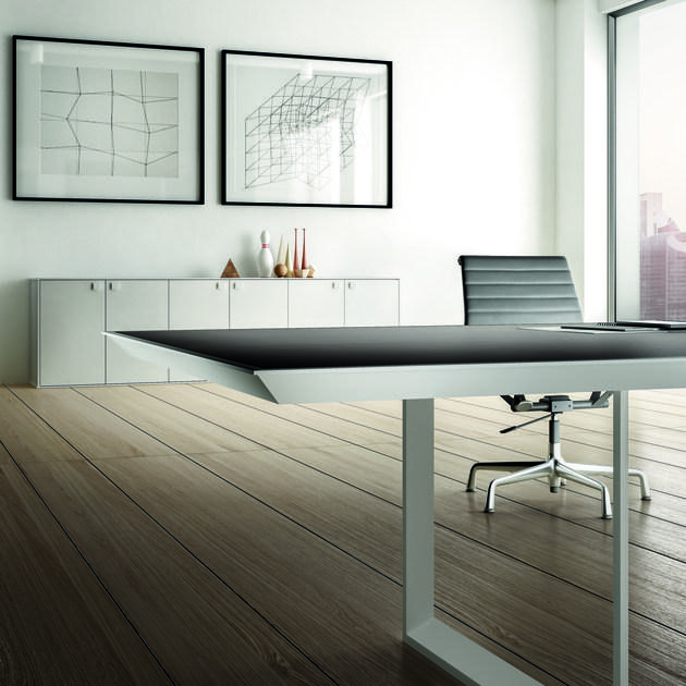 IFT Прямоугольный стол для переговоров из алюминия и дерева 45/90 sun-id-1487921 - Вид №2