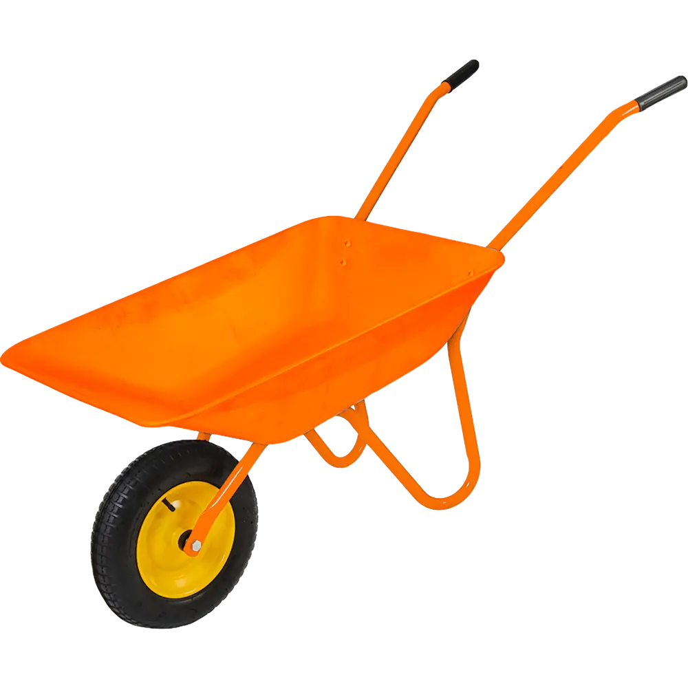 Тачка садовая одноколесная 90 кг 65 л СТРОЙМАШ STLM-2204572 - Вид №1