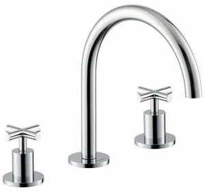 newform Смеситель для раковины на 3 отверстия с раздельными розетками, без сливного крана Blink