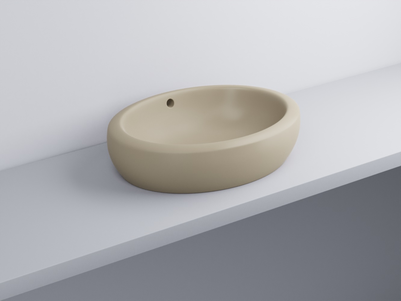 FLLA60-AV Раковина накладная прямоугольная 60 cielo Fluid Ceramica Cielo