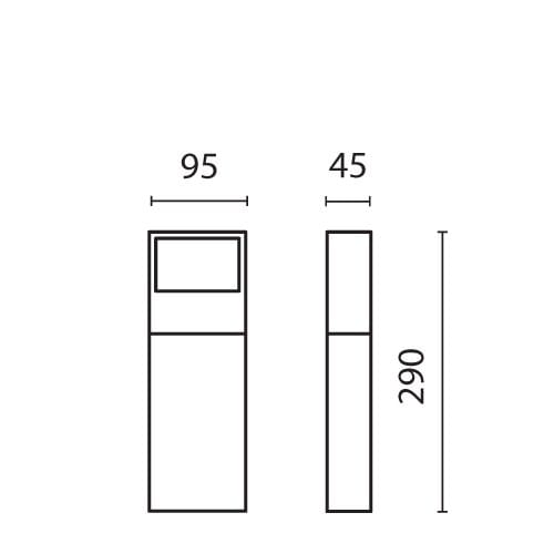Светодиодный световой столб SIMES Cool square ARCH-00067244 - Вид №4