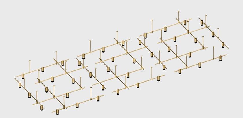 Centrsvet Освещение следа из сатинированной латуни Auroom sun-id-1407221 - Вид №1