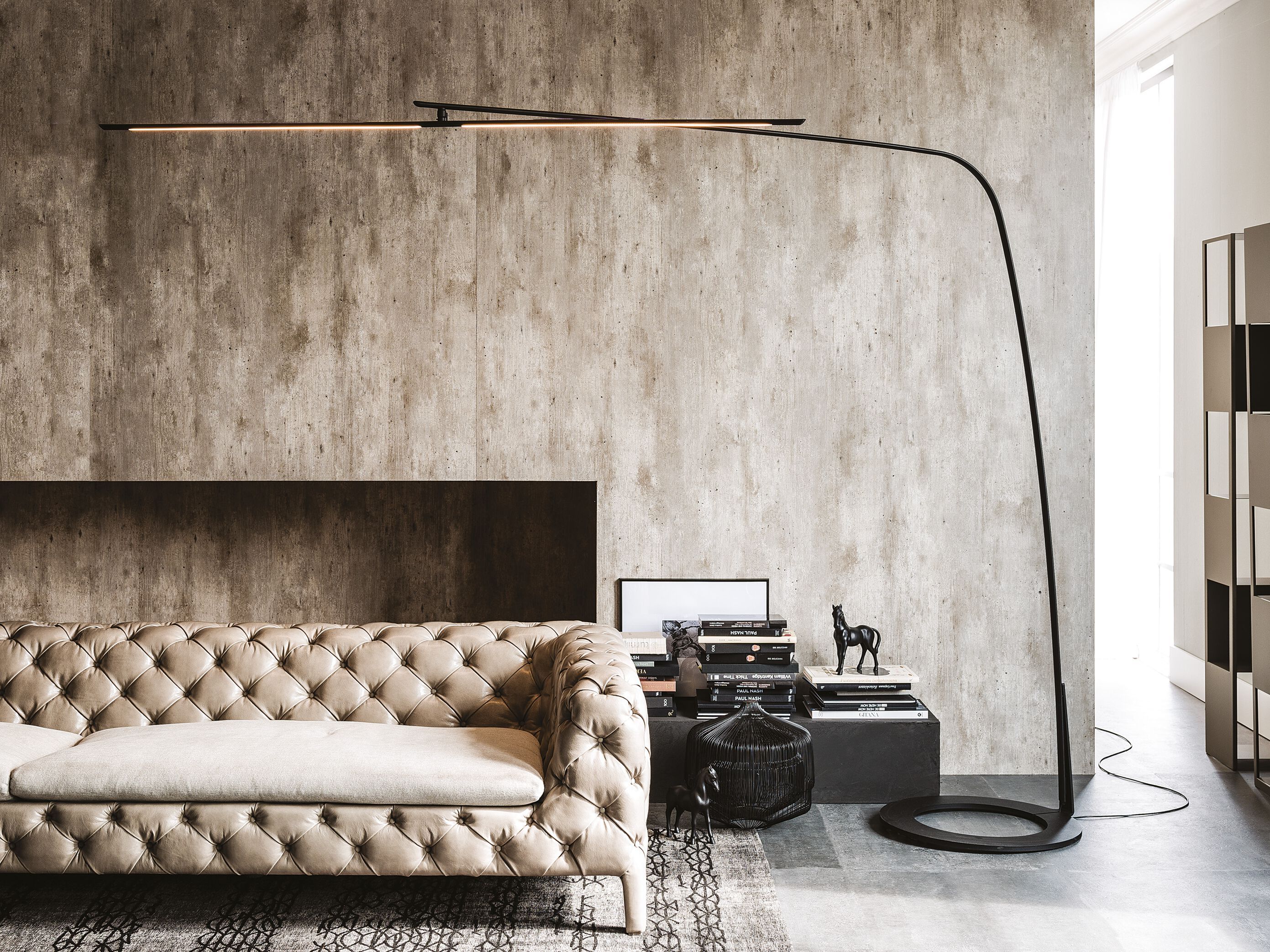 Регулируемая стальная дуговая лампа Cattelan italia STEALTH ARCH-00041863