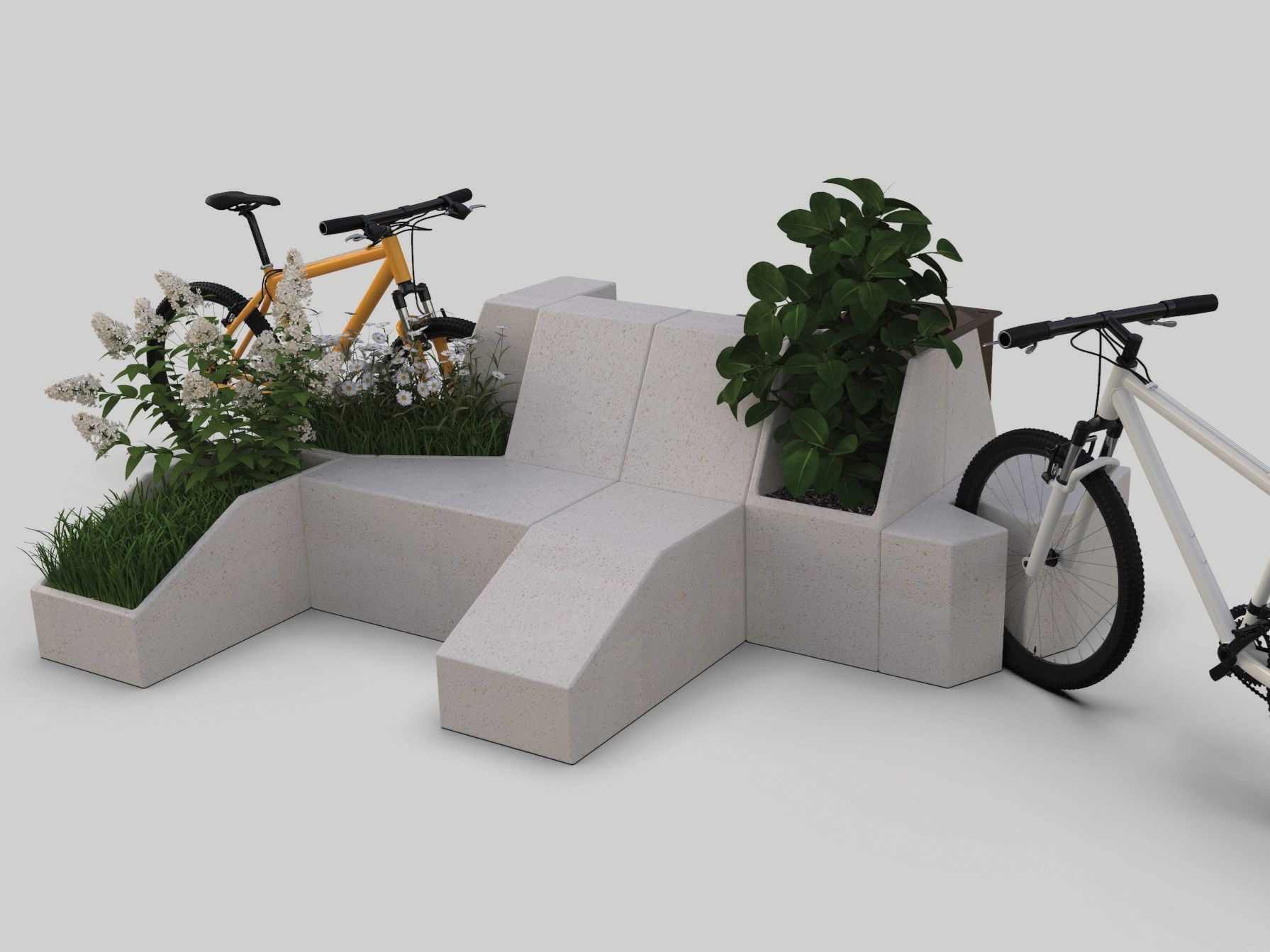 Реконструированная каменная стойка для велосипедов Viscio Urban Design Modula ARCH-00133006 - Вид №2