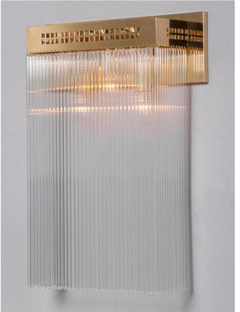 Patinas Lighting Бра с прямым светом ручной работы из латуни Hoffmann sun-id-1399407 - Вид №3