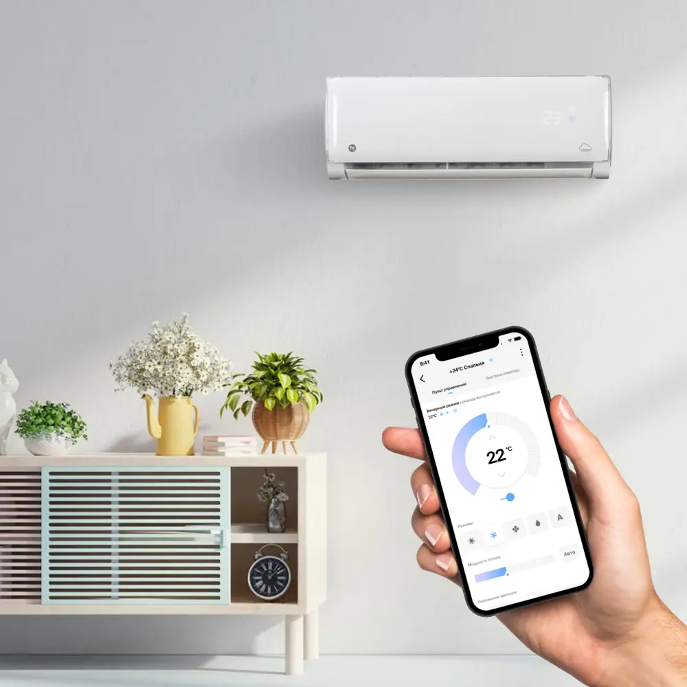 Сплит-система Hi HAC-07F1W 7К BTU охлаждение/обогрев Santreyd STLM-2117384 - Вид №5