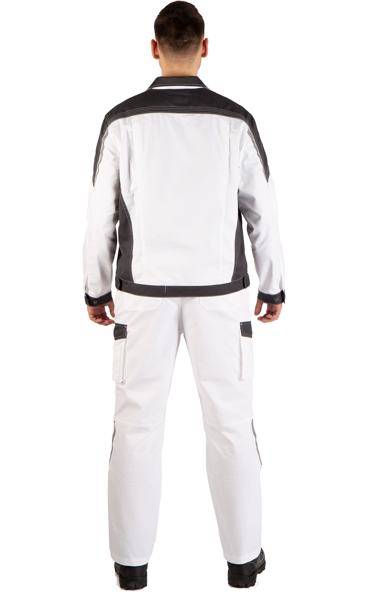 4974831 Костюм  NEW белый графит STATUS  Летняя спецодежда  размер 60-62/170-176  - Вид №18