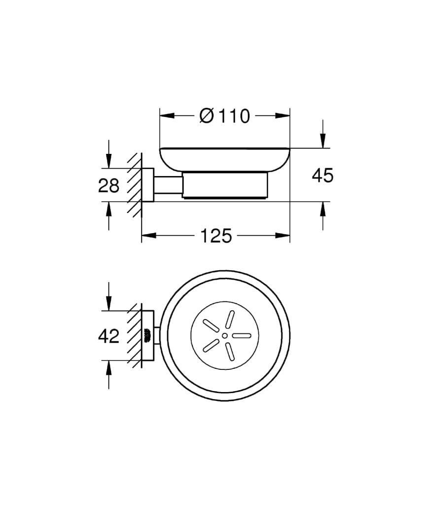 Настенная мыльница Grohe Essentials Cube ARCH-00010022 - Вид №2