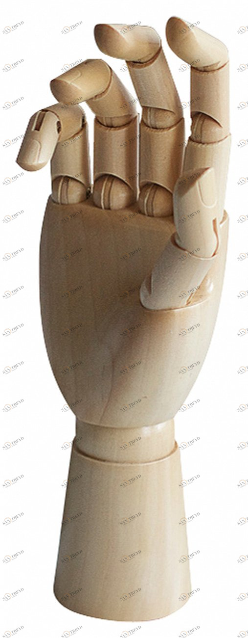 Предмет декора "Деревянная рука" HAPPY STATION  009160 Бежевый 