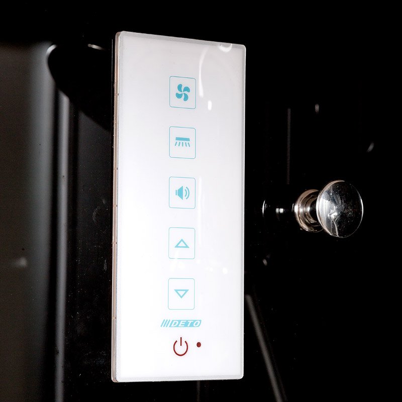 D90S LED Душевая кабина DETO Серия D B09S LED BLACK - Вид №14