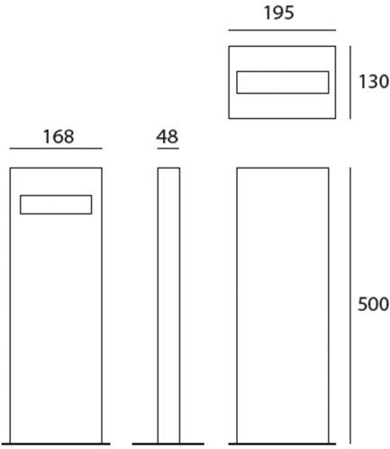 Artemide Светодиодный алюминиевый столбик Nuda sun-id-1474334 - Вид №3