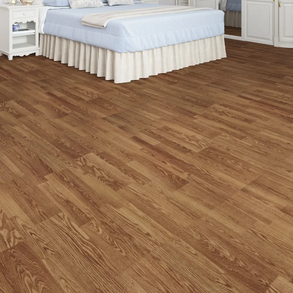 Паркетная доска трёхполосная «Дуб Хазел ВК» лак 1.58 м2 Santreyd STLM-2107871 - Вид №2