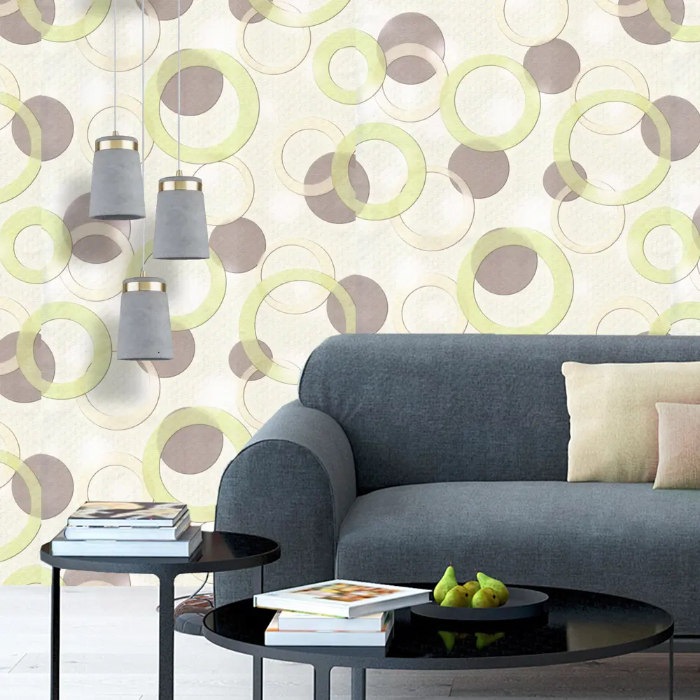 Обои бумажные Баблс зеленые 0.53 м 0100-71 Santreyd STLM-2064122 - Вид №2