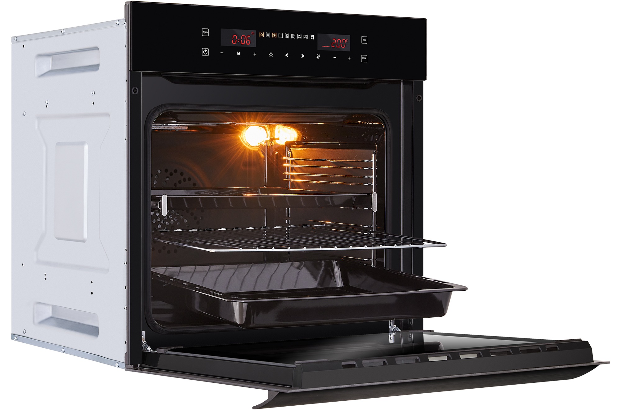 5363125 Электрический духовой шкаф HIBERG VM 6192 B черный STDN-0103775 - Вид №4