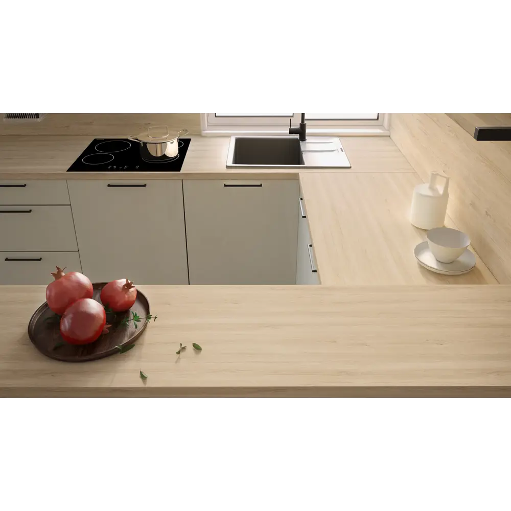 Стеновая панель Дуб Мадуро 300x0.6x60 ДСП цвет коричневый Santreyd STLM-2137370 - Вид №4