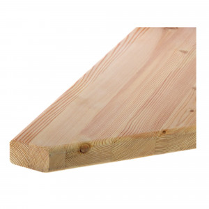 82000435 Ступень 40x900x900 мм лиственница сорт Экстра сращенная угловая