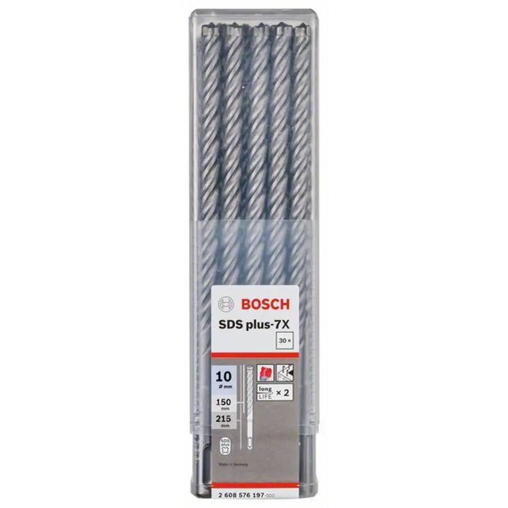 Набор буров по бетону SDS-plus 7X Bosch 10x150x215 мм, 30 шт. 82857651 STLM-2126074 BOSCH PROFESSIONAL 