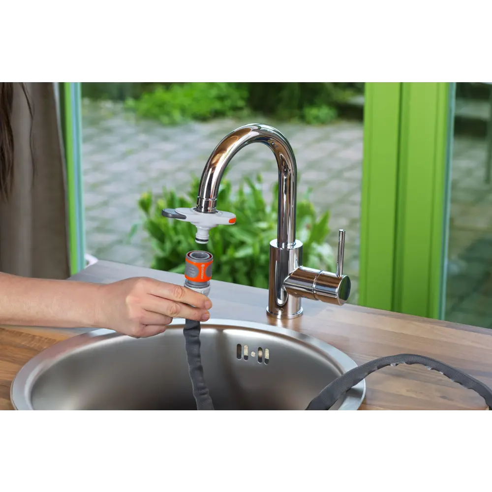 Адаптер на бытовой кран для быстрого соединения Gardena STLM-2020966 - Вид №8