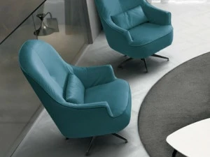 Febal Casa Вращающееся кресло из ткани с подлокотниками