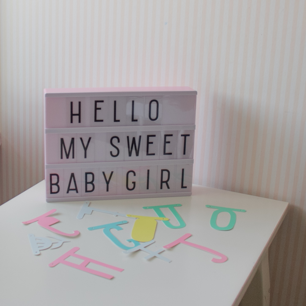 Наборное световое панно Lightbox, белое LITTLE LOVELY COMPANY  281719 Белый Santreyd  - Вид №6