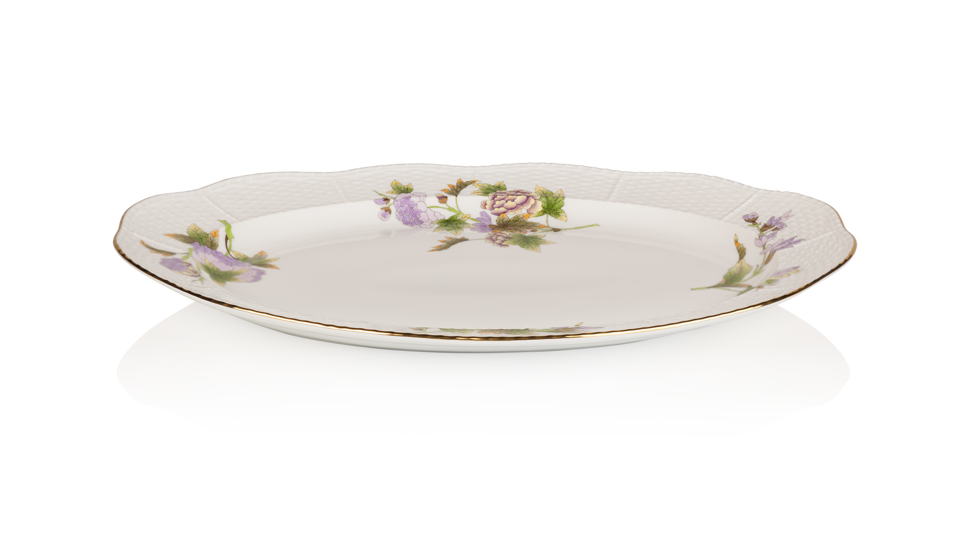 10623393 Herend Блюдо овальное 37см "Королевский сад" Фарфор  - Вид №1