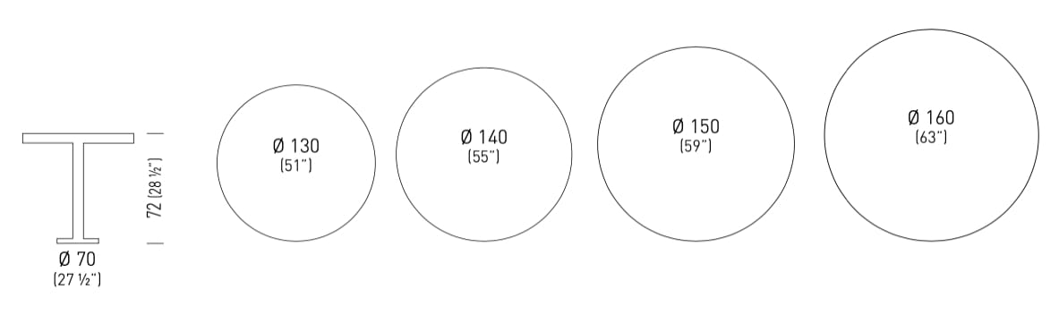 Круглый стол Compactop® GABER SATURNO ARCH-00114835 - Вид №4