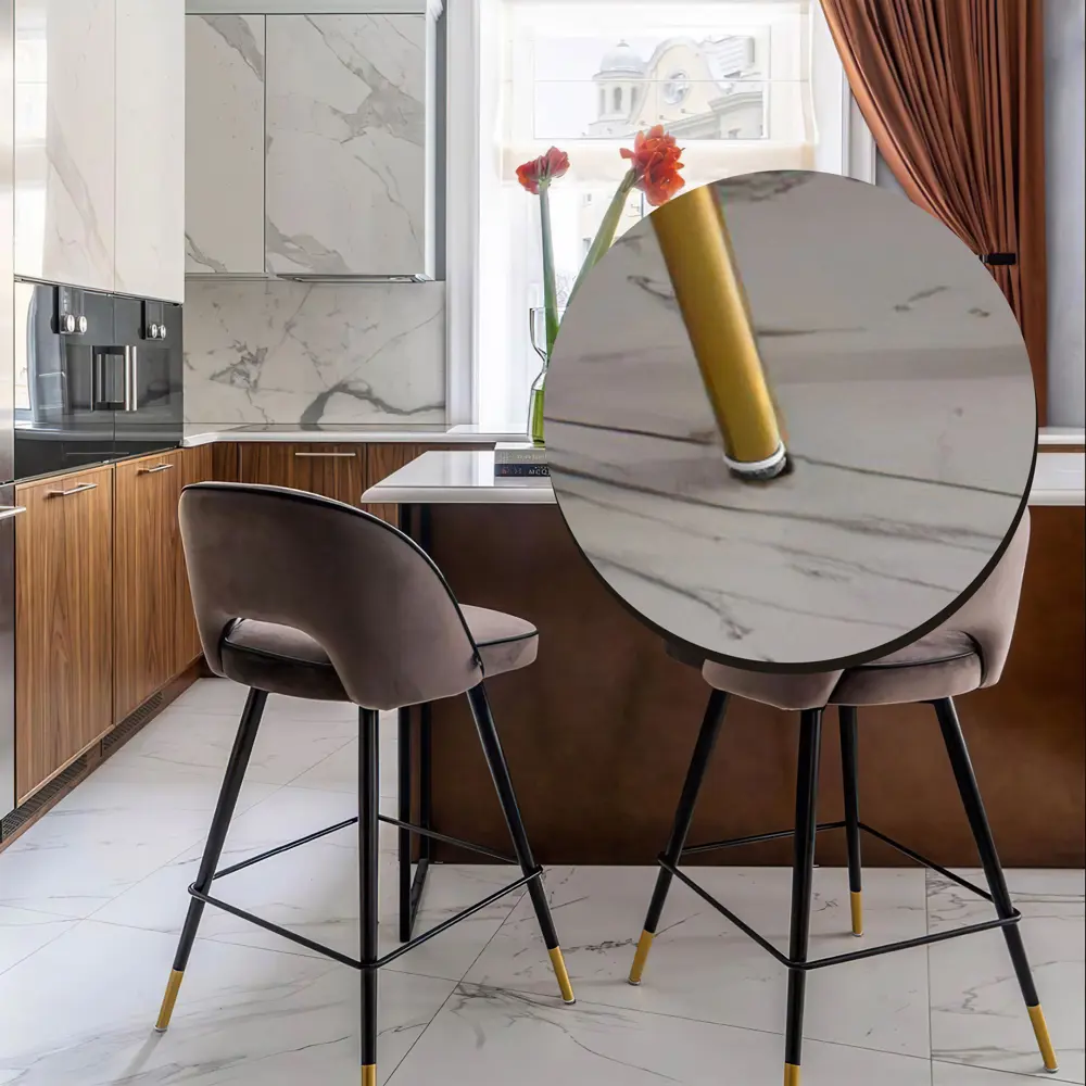 Накладка на мебельные ножки KONSENSA 20 мм круглые шерсть цвет серый 4 шт STLM-2021552 - Вид №6