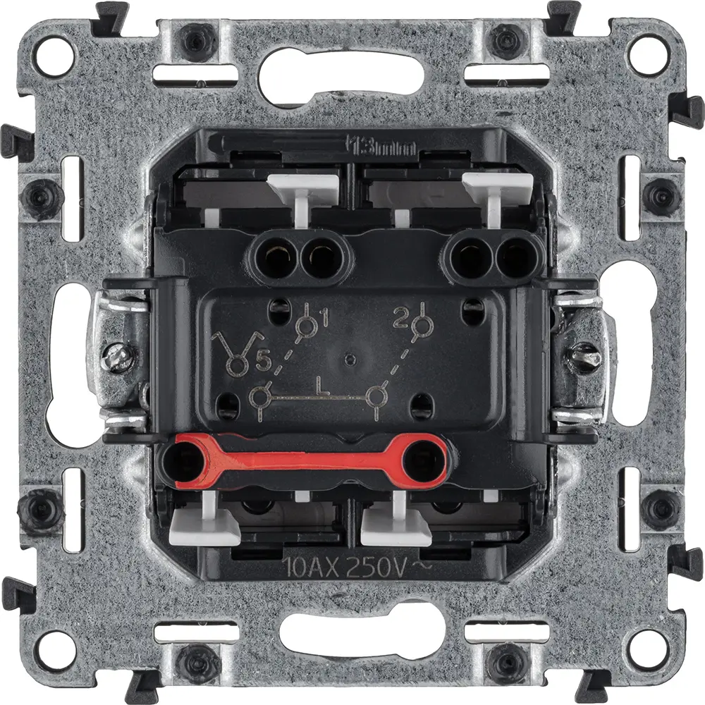 Valena LIFE Выключатель 2 клавиши 10А 250В с лицевой панелью Безвинтовые зажимы Алюминий legrand VALENA LIFE/ALLURE STLM-2183626 - Вид №2