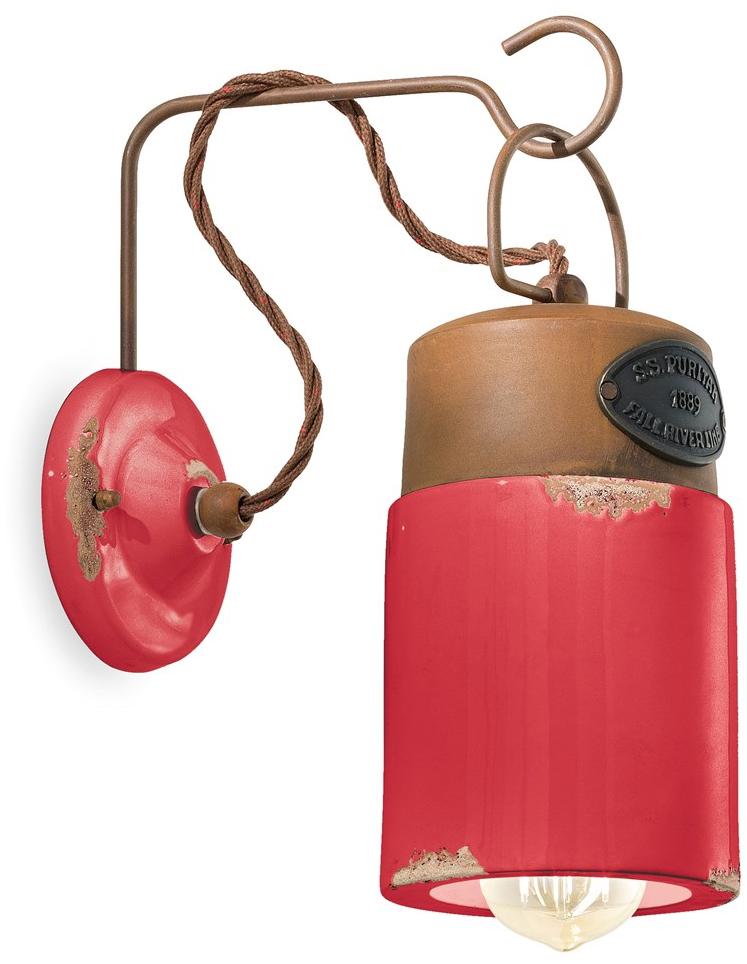 FERROLUCE Настенный керамический светильник с фиксированным кронштейном Industrial C1621 - Вид №6