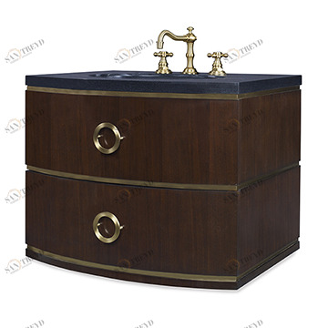 Тумбочка, Petite (до 33,5) 07231-110-212 Cirque Wall Sink Chest - Dark Walnut Ambella 