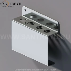 Agape MACH 2 Держатель для зубных щеток хромированный AMC20931A