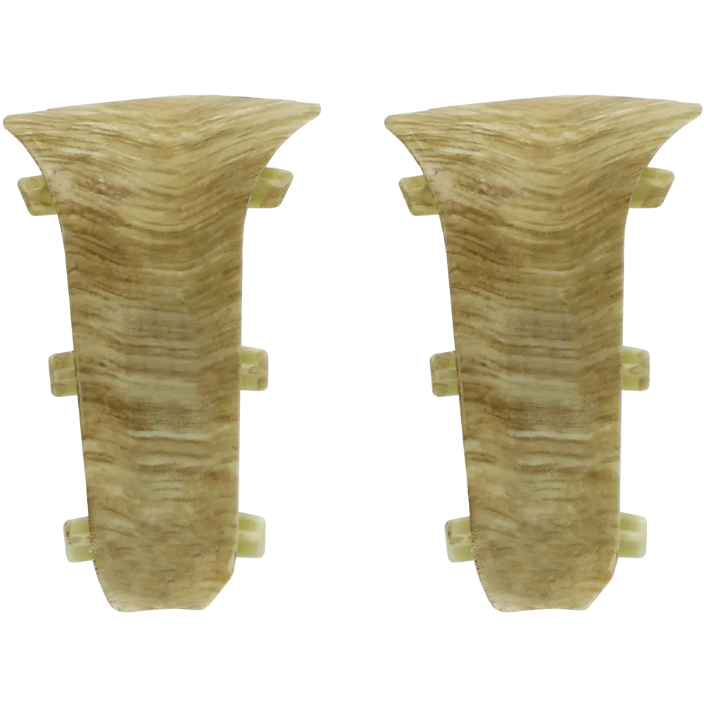 83411584 Угол для плинтуса внутренний Artens Дуб Байкал 70 мм 2 шт. STLM-0891452 