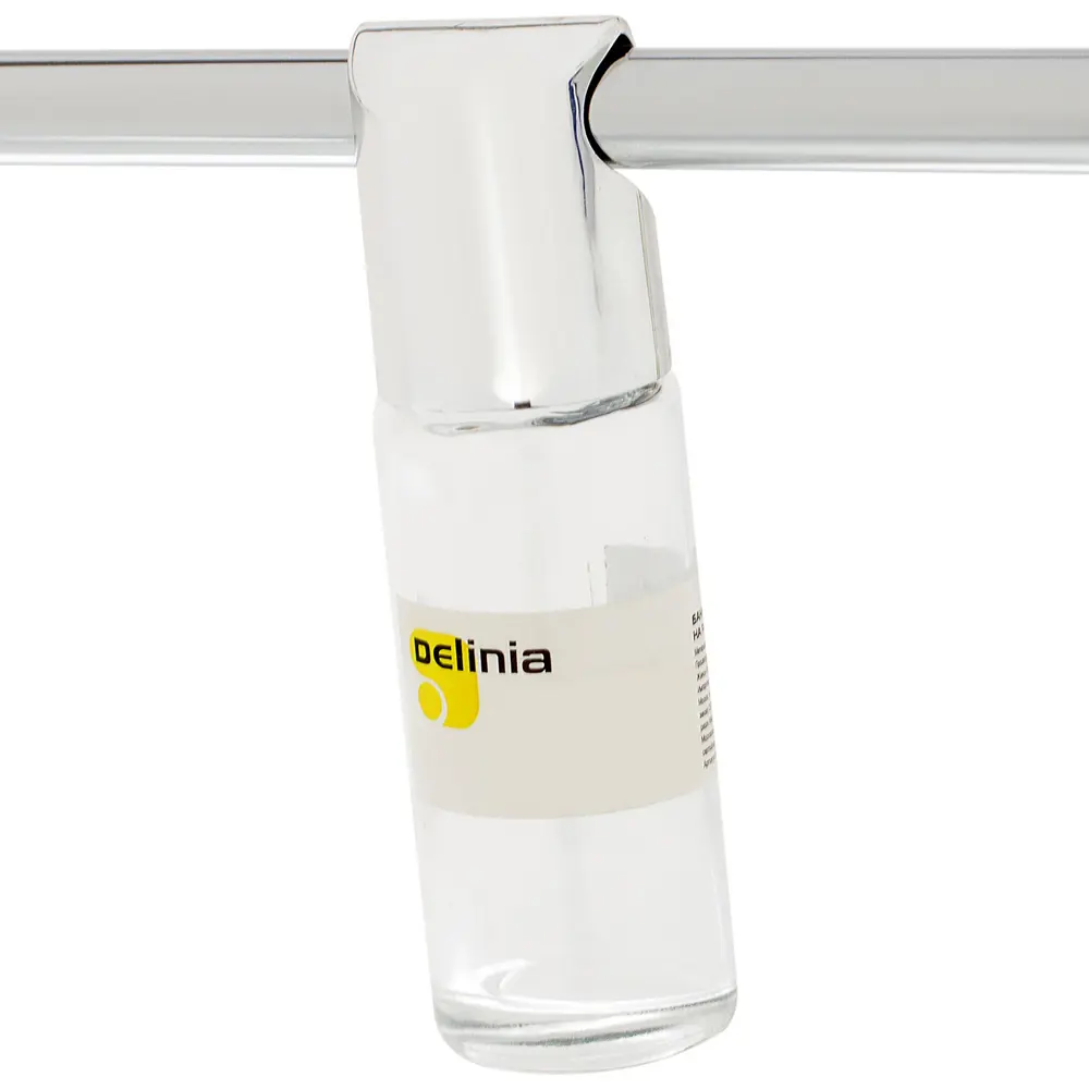 Банка для специй на рейлинг Delinia цвет хром STLM-2110639