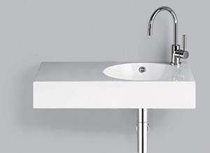 4232000400 Умывальник, wt.mc800h.r, белая, для простого ухода Alape серия MC