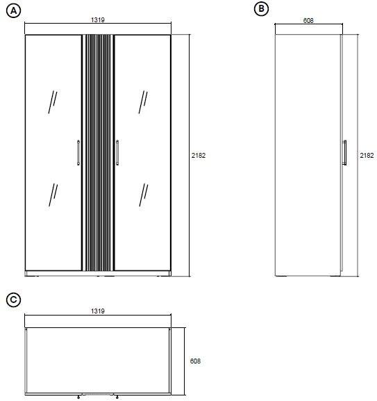 Enza Home Лакированный шкаф из мдф и стекла Astoria sun-id-1424817 - Вид №3